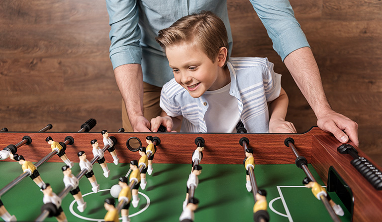 How to play foosball: Catching