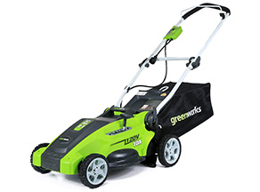The Best Budget Choice: Greenworks 25142, 16-Inch 10 Amp Corded Electric Lawn Mower