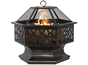BCP Hex Shaped Outdoor fire pit