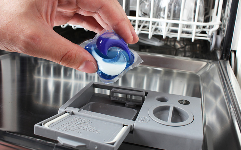 how do you use finish dishwasher capsules