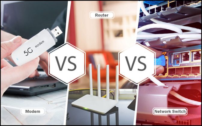 Modem vs Router vs Switch: What's The Differences? | Stuffoholics